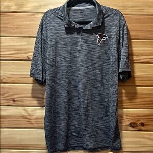 Nike Men's GrayPolo Shirt with Falcons Logo